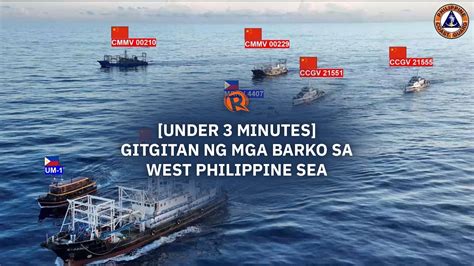 [Under 3 Minutes] Gitgitan ng mga barko sa West Philippine Sea.